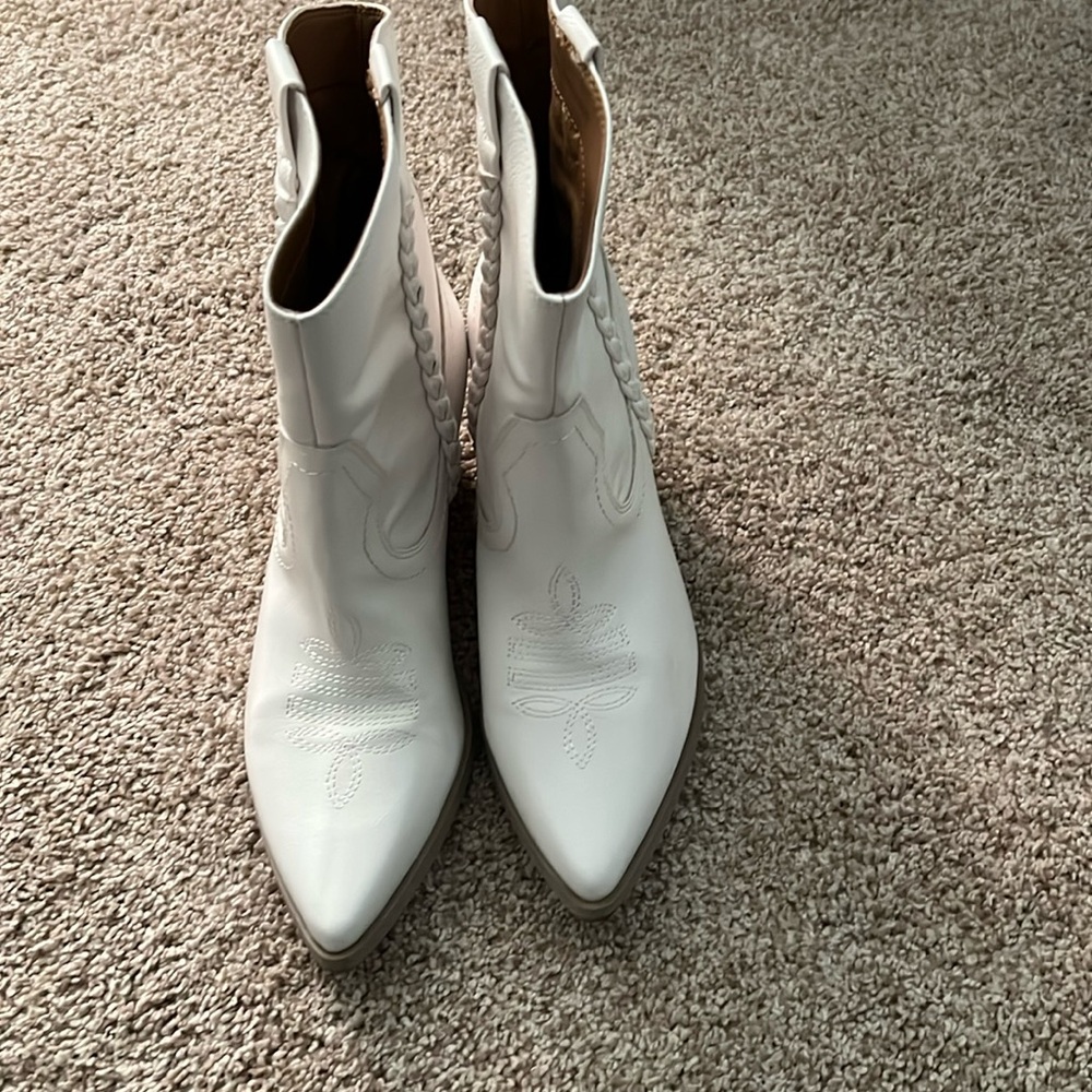 white dress boots
